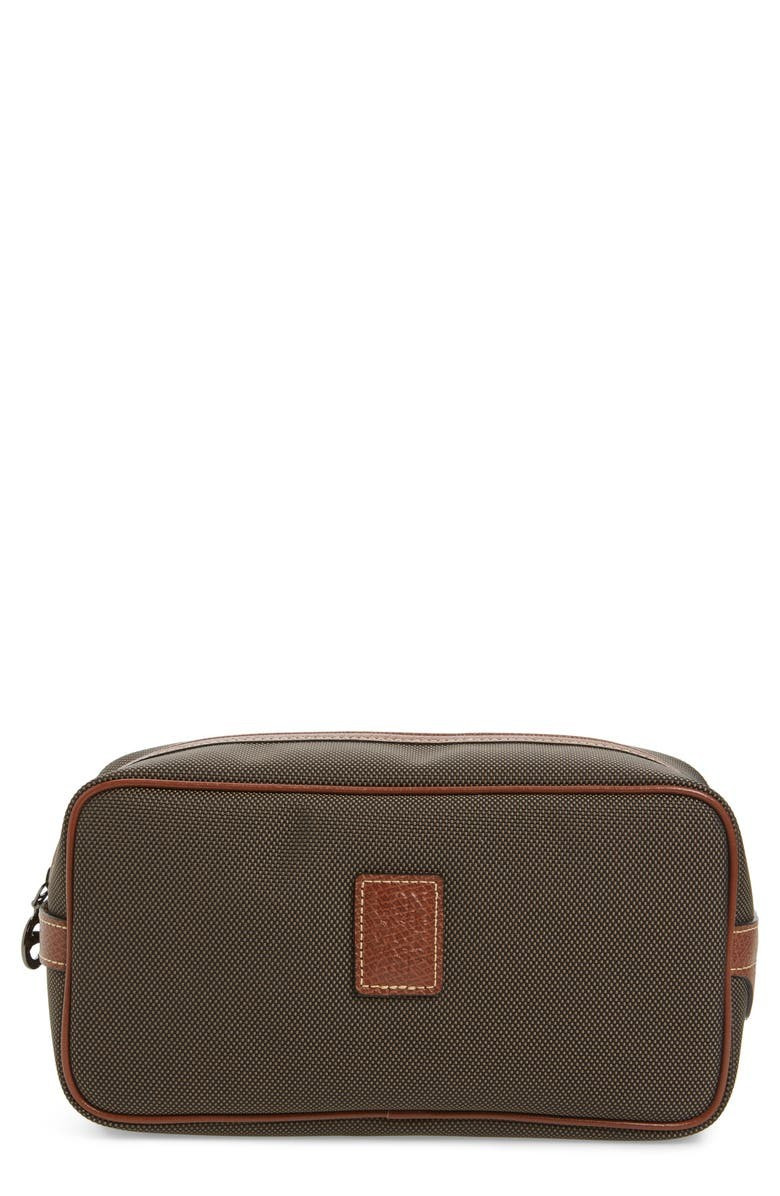 Longchamp Boxford Canvas & Leather Cosmetics Case | Nordstrom | Nordstrom