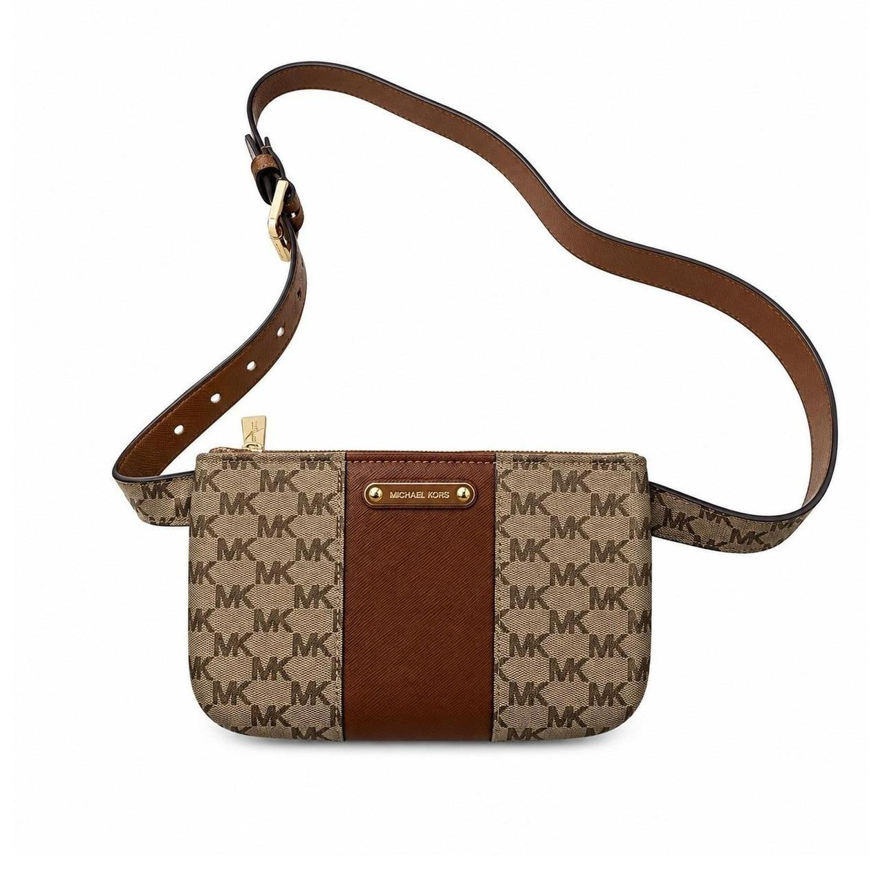 Michael Kors Women's Fanny packs and belt bags - Brown/Tan | Depop US