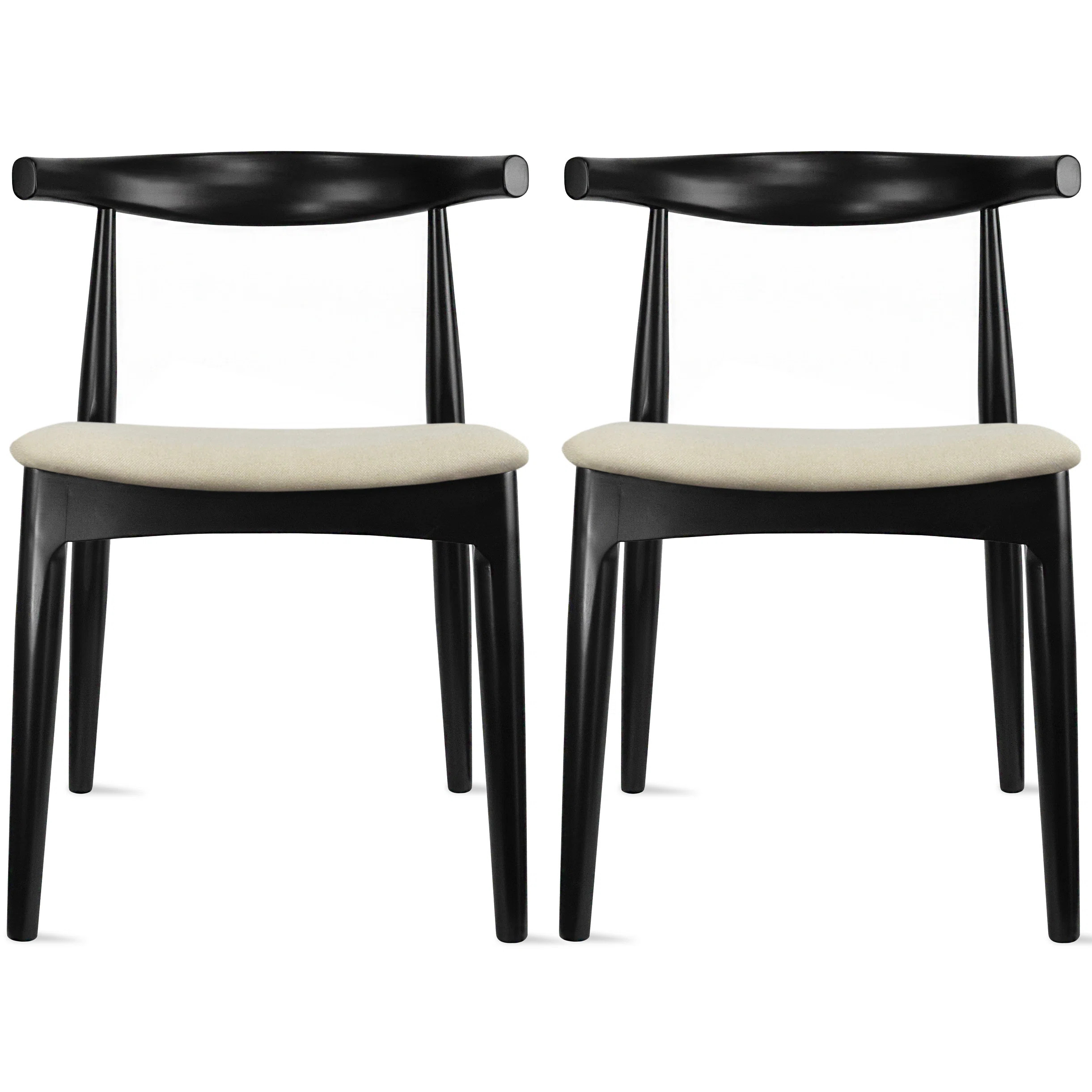 Clouser Faunsdale Dining Chair - Upholstered Fabric Slat Back Side Chair with Cushion Seat - Kitc... | Wayfair North America