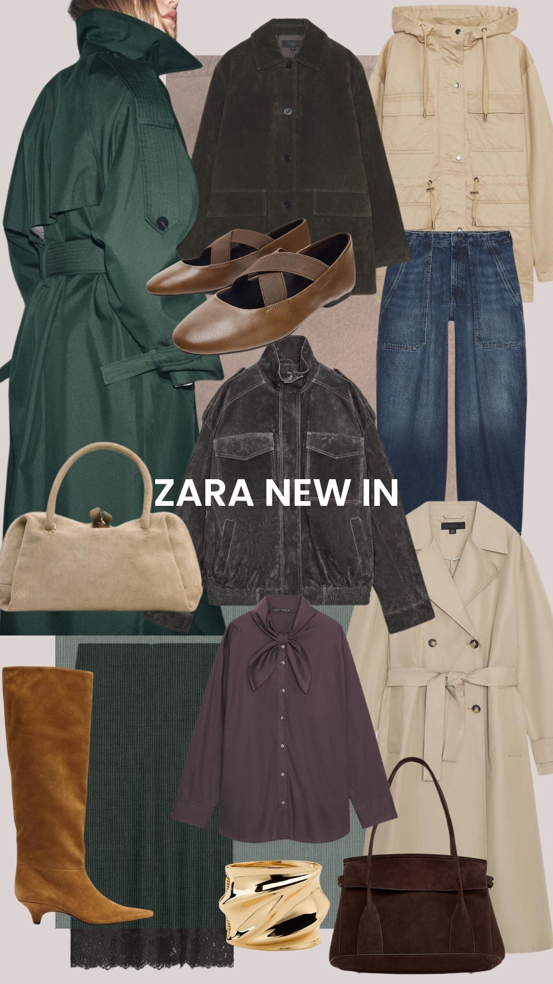 Zara new in - suede jackets, trench coat, barrel jeans, suede bags, ballet flats

#LTKFindsUnder100 #LTKStyleTip #LTKSeasonal