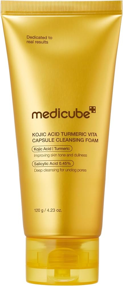 medicube Turmeric Capsule Foam Cleanser | Daily Facial Cleanser for Balancing Uneven Skin Tone & ... | Amazon (US)