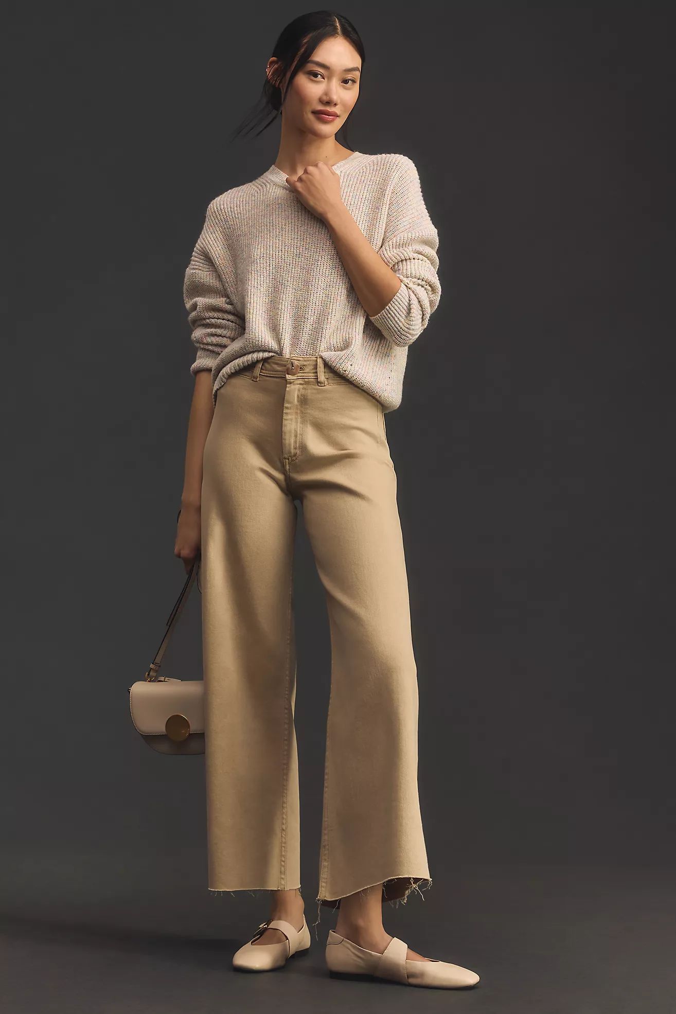 The Ettie High-Rise Crop Wide-Leg Jeans by Maeve | Anthropologie (US)