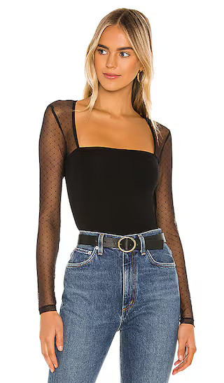 Elisabetta Bodysuit in Black | Revolve Clothing (Global)
