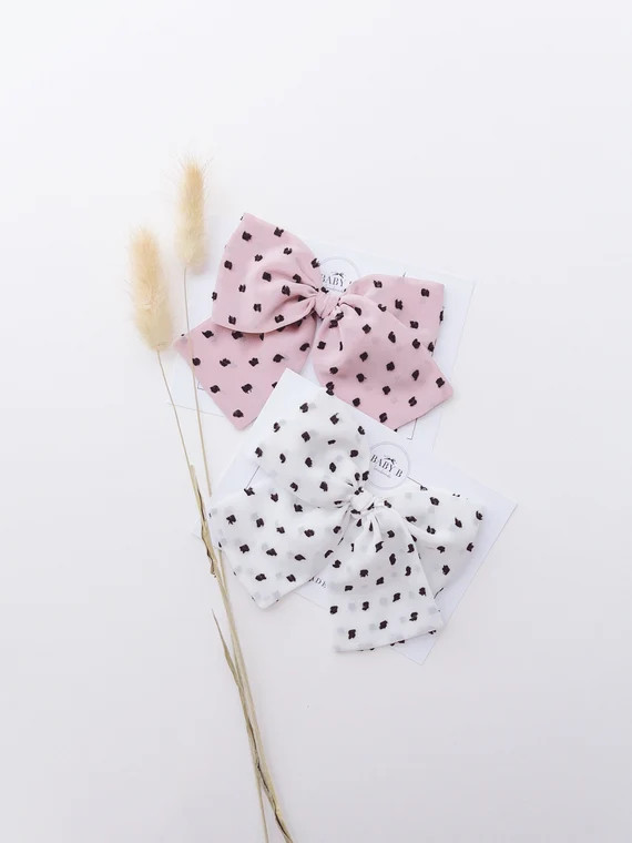 Baby Chiffon Bow Headband / Swiss Dot Chiffon / Polkadot / | Etsy | Etsy (US)
