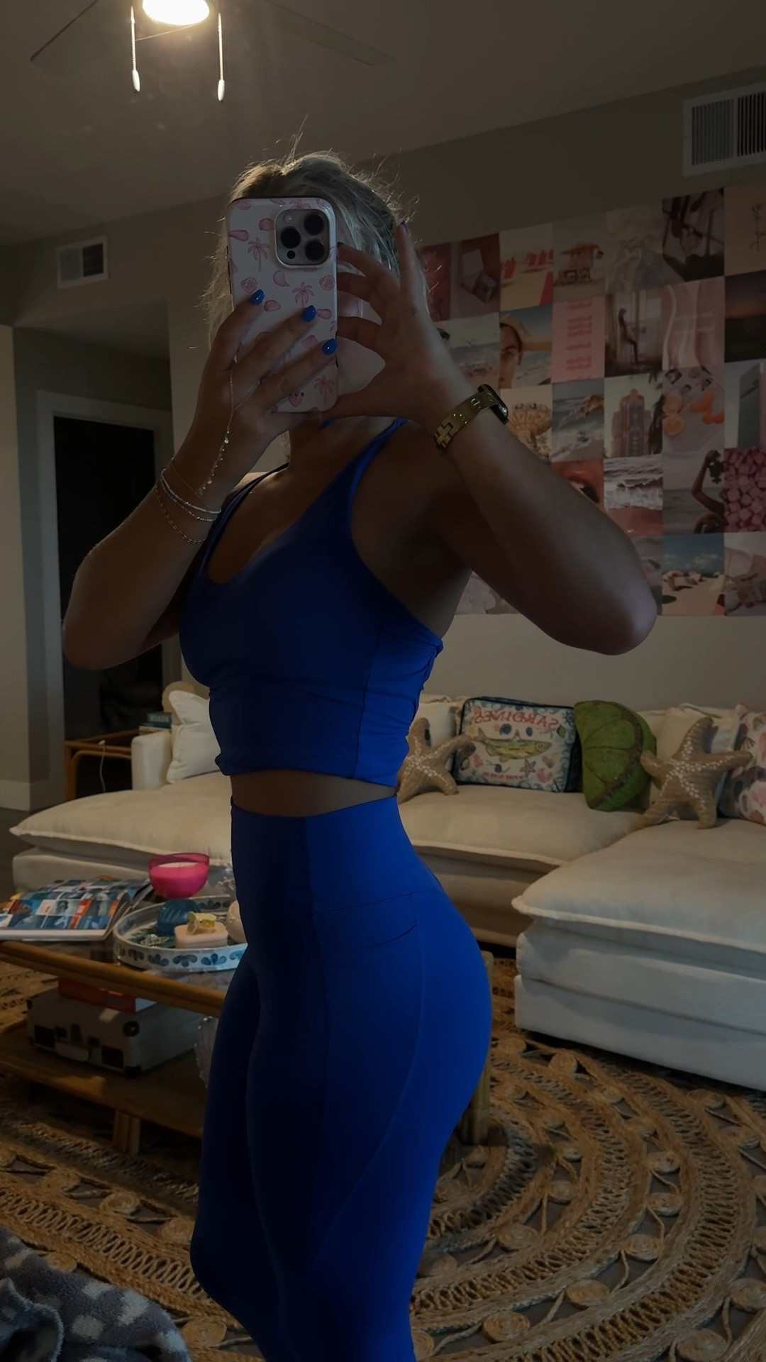 My new favorite workout set for hot Pilates. It is the most comfortable set, does not slide down or move during the workout. The material is extremely stretchy and comfortable.🫶🏼 You can roll up the shirt to make it a little more cropped or use it full length and has a built-in sports bra, which I know we all love💙🦋🐬 I’m 5’2 120lbs and this hits me right at my ankles. I’m wearing size small!

#LTKFindsUnder50 #LTKPetite #LTKActive