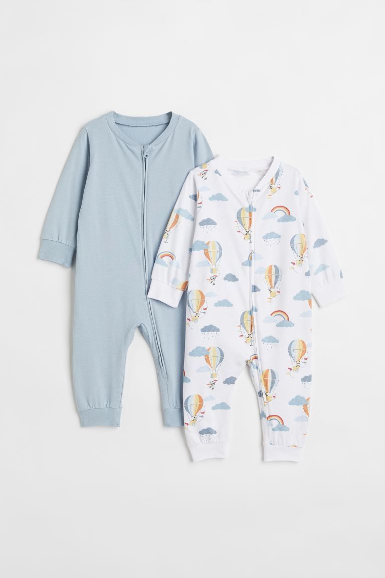 2-pack Jumpsuits with Zip | H&M (US)