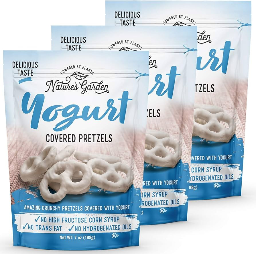 Nature's Garden Yogurt Covered Pretzels – No Trans Fat, Indulgent Snack, Flavored Pretzels – ... | Amazon (US)