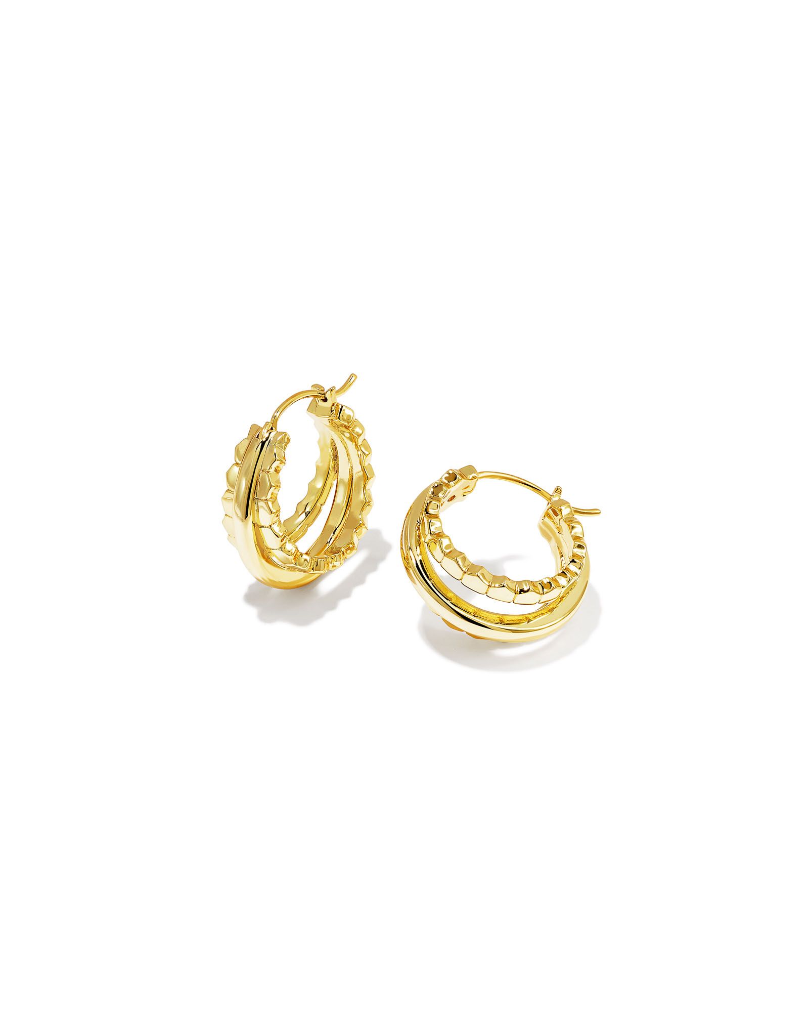 Quinn Huggie Earrings in Gold | Kendra Scott