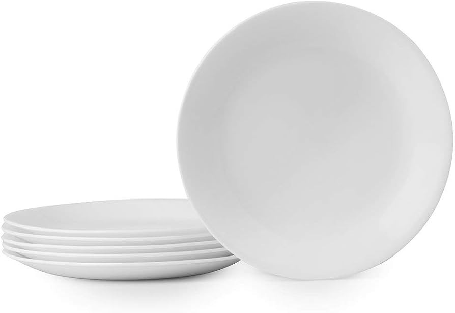 Corelle Vitrelle 6-Piece Salad Plates Set Triple Layer Glass and Chip Resistant, 8-1/2-Inch Light... | Amazon (US)