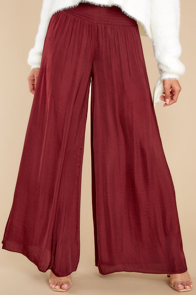 Wait For Me Merlot Pants | Red Dress 