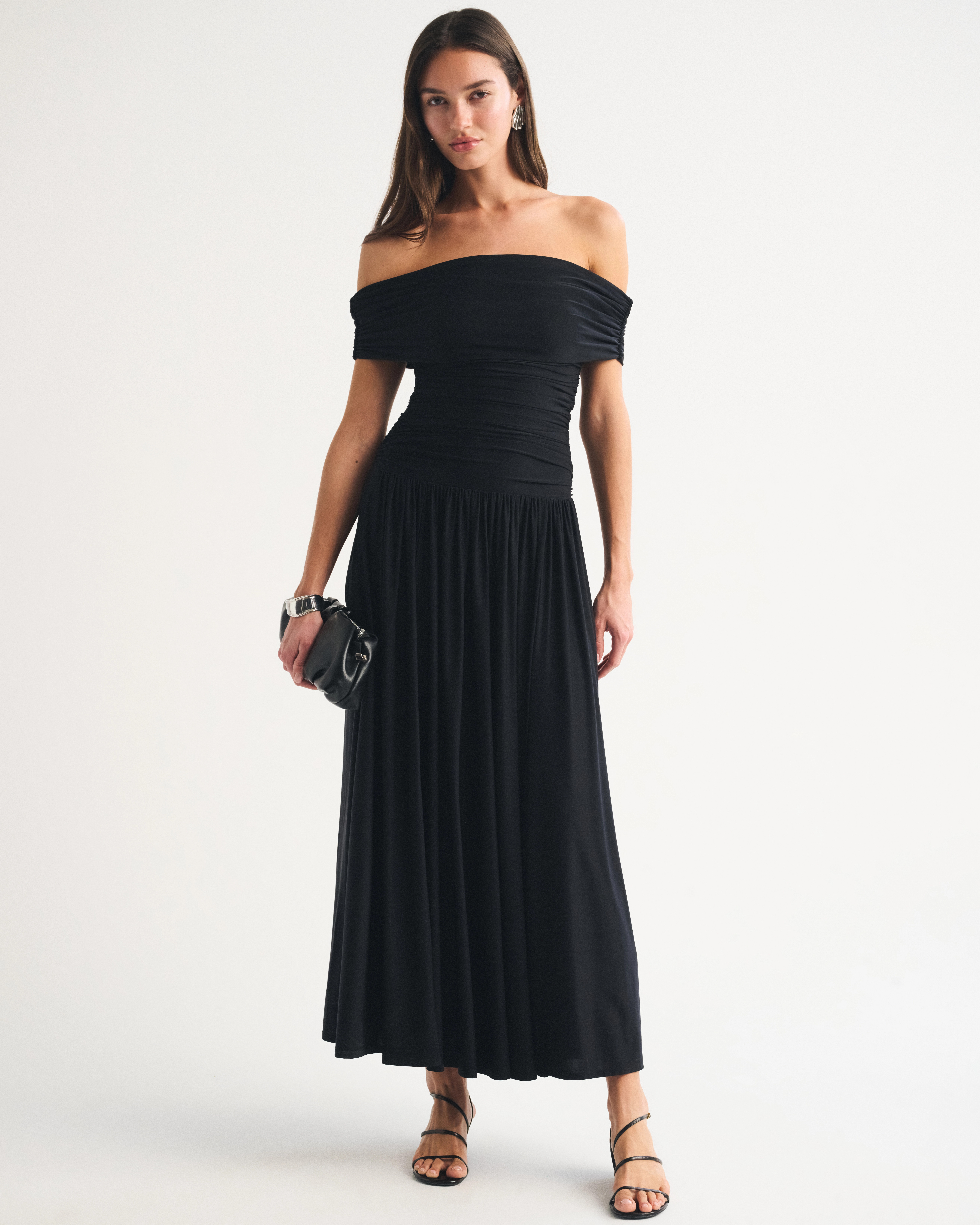 Bra-Free Drop-Waist Maxi Dress | Abercrombie & Fitch (US)