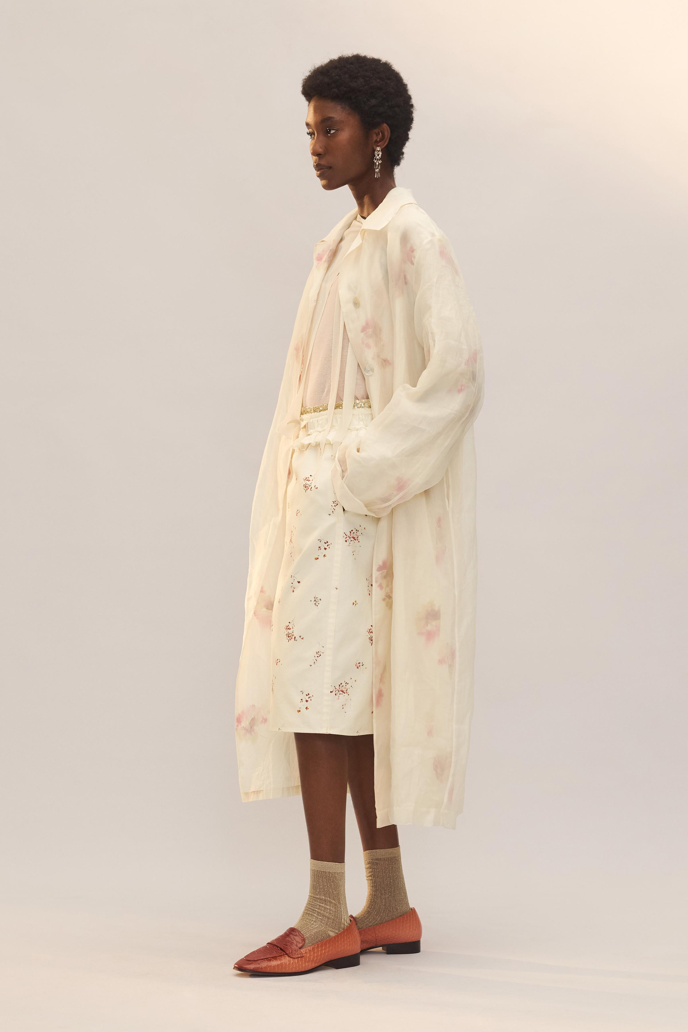 LIMITED EDITION PRINTED SILK FROCK COAT | Zara US