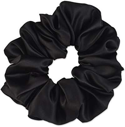 Scünci® The Original Scrunchie® Jumbo Size in Washable Black Nylon Silk-Like Fabric, Perfect f... | Amazon (US)