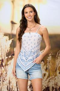 Paisley Bandana Tank | Cato Fashions