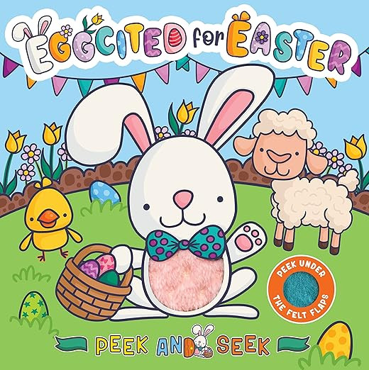 Peek and Seek - Eggcited for Easter - Children's Sensory Touch and Feel Board Book with Felt Flap... | Amazon (US)