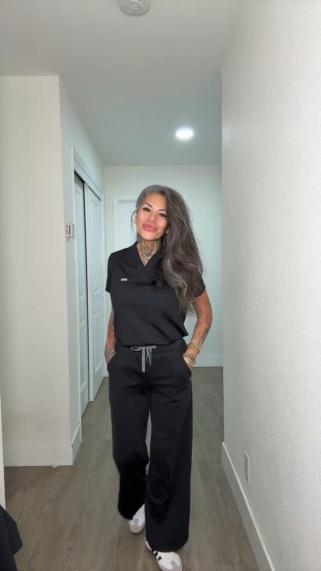 Work mode… but make it elevated 🤍
Salina FORMx wide leg + matching top with my Sambas… effortless, always.

#silverfox #workfit #ootd #effortlessstyle #petitefashion @ltk @adidas 

#LTKWorkwear #LTKPetite #LTKdayinmylife