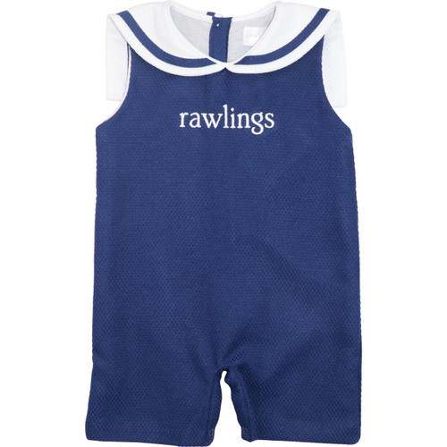 Navy Honeycomb Sailor Jon Jon | Cecil and Lou