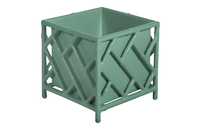 Kit Chippendale Large 21" Planter, Celadon | One Kings Lane