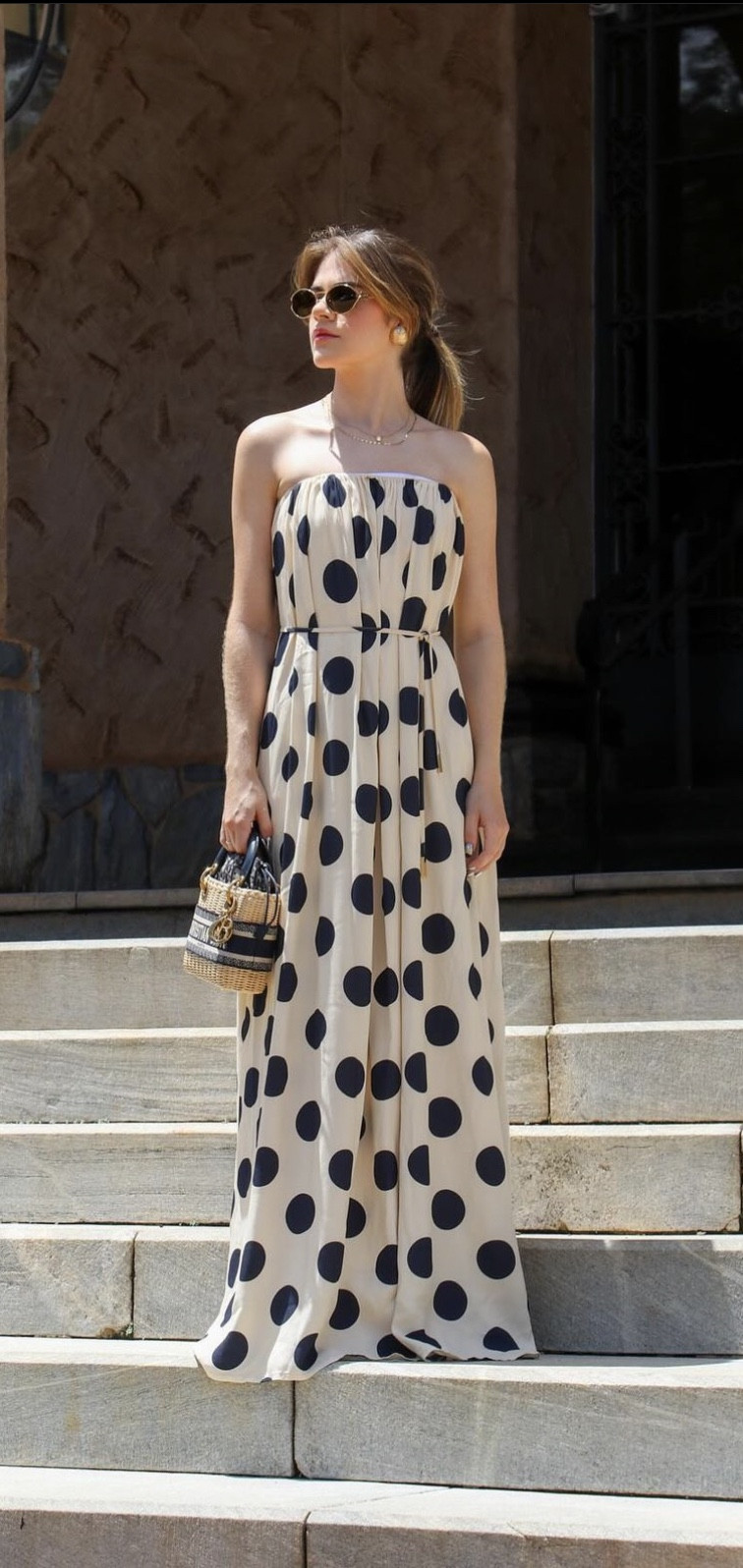 Vestido longo poá!
Tamanho P/36
Lindo para o verão, praia.. 

#LTKbrasil