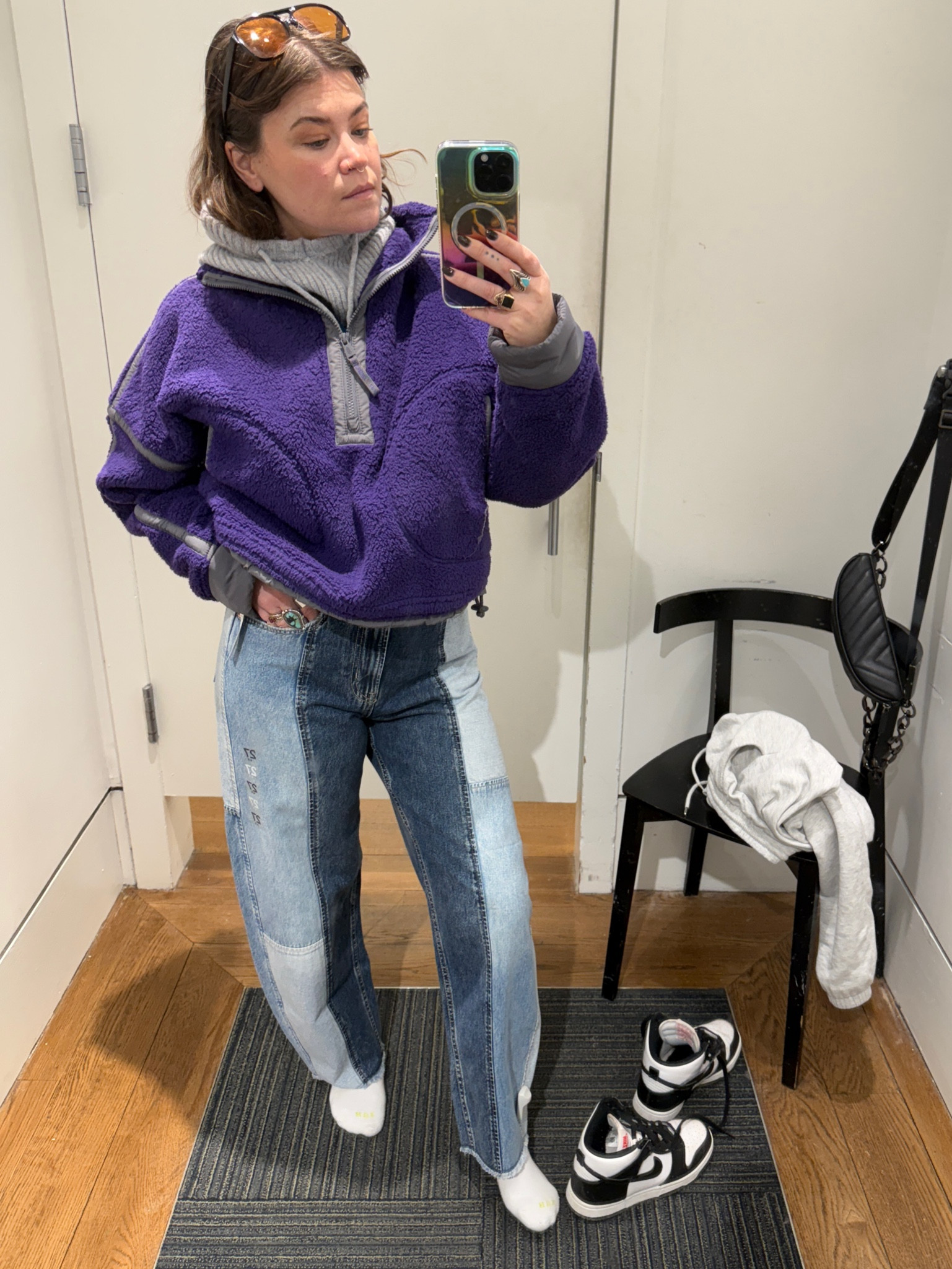 Barrel denim from Gap! TTS. Im 5’3” and these are regular length. 

#LTKFindsUnder100 #LTKStyleTip