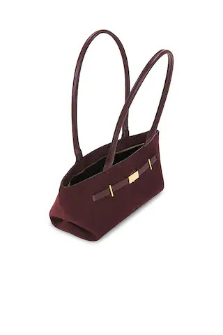 New York Shoulder Handbag in Burgundy | Revolve Clothing (Global)