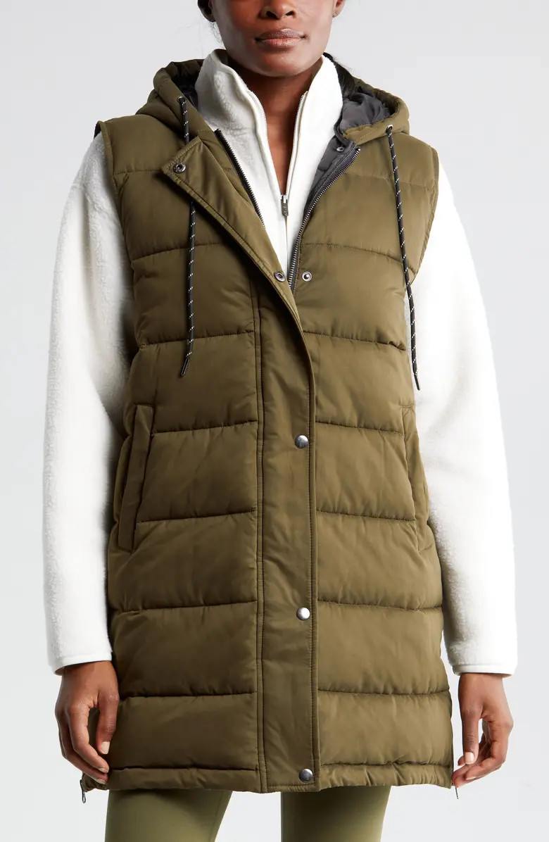 Long Hooded Puffer Vest | Nordstrom