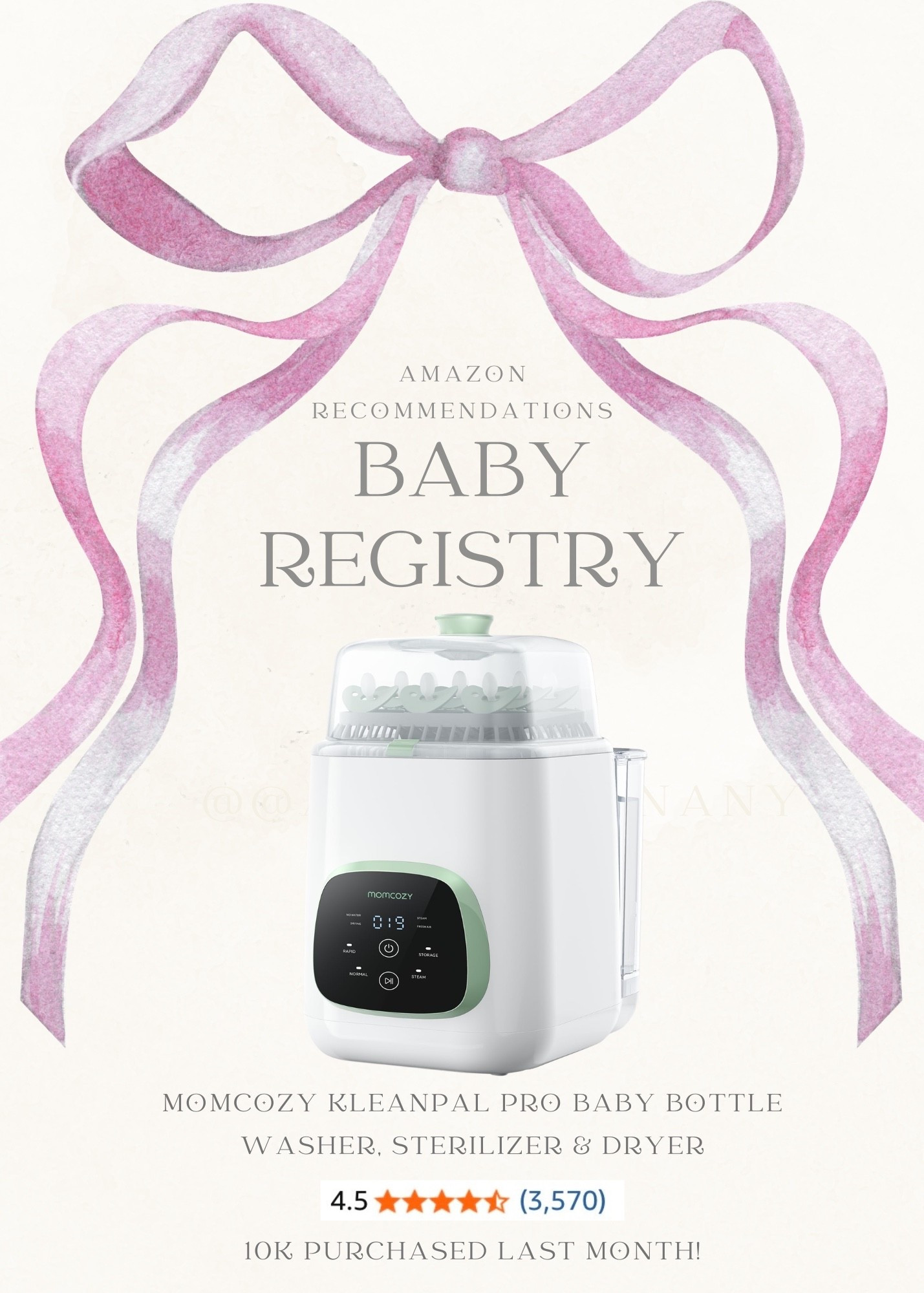 Baby registry recommendations! Momcozy kleanpal pro baby bottle washer, sterilizer and dryer

#LTKmomlife #LTKBaby #LTKBump