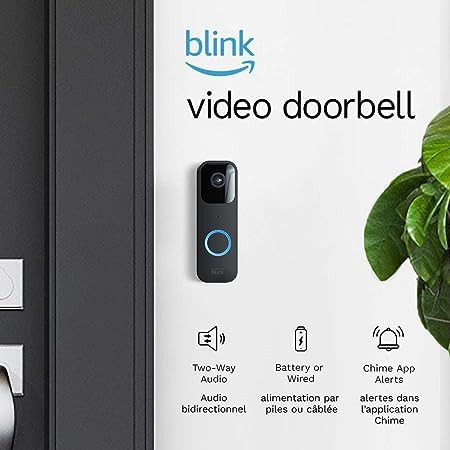Blink Video Doorbell | Two-way audio, HD video, motion and chime app alerts, and Alexa enabled ... | Amazon (CA)