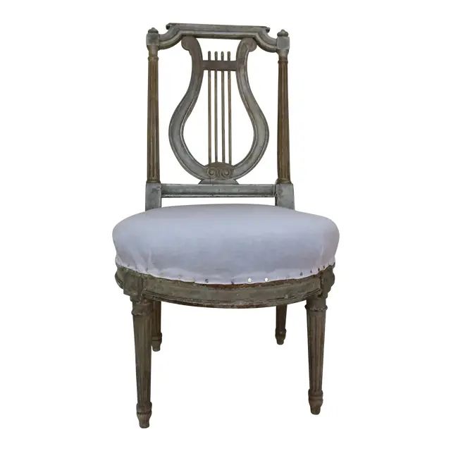 Antique French Slipper Chair | Chairish