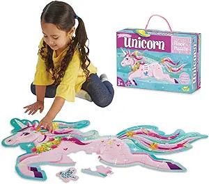 Peaceable Kingdom Unicorn Floor Puzzles 44 Pieces Giant Puzzle for Kids ages 3 & Up - Fun Activit... | Amazon (US)