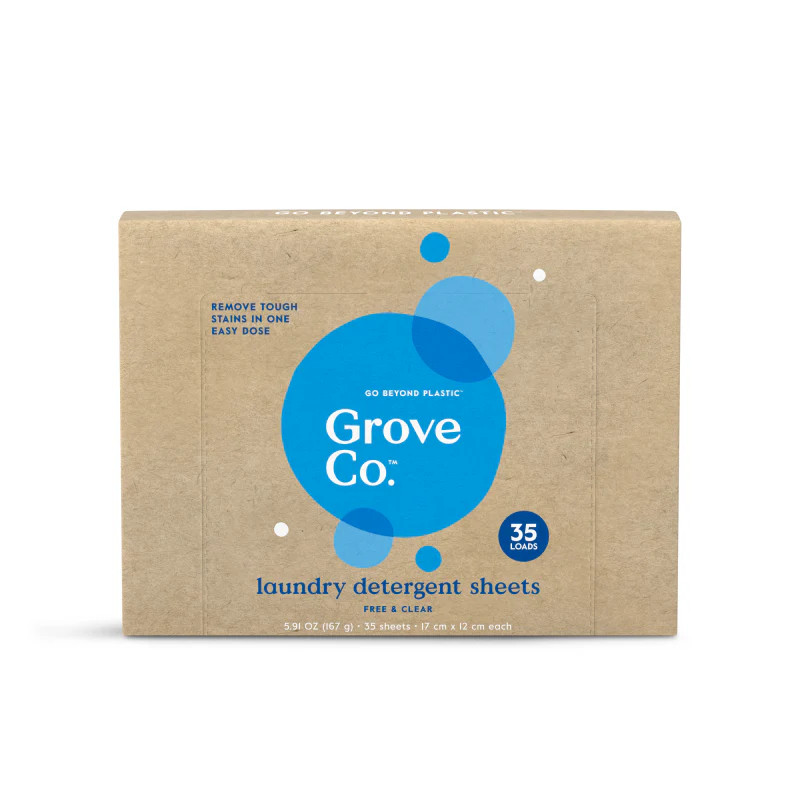 Laundry Detergent Sheets, Pre-Measured — Tough on Stains | Grove