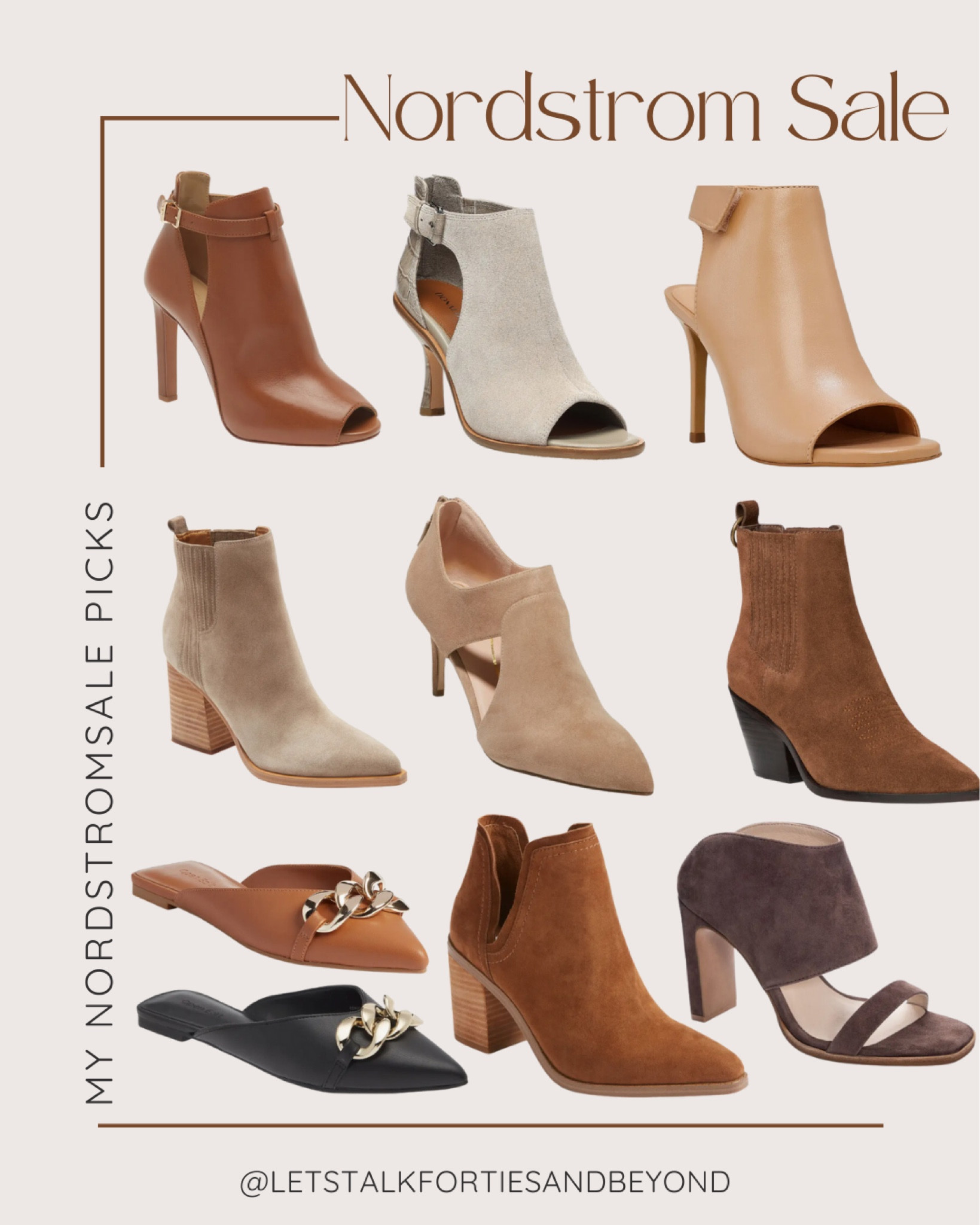 My favorite booties and mules from the ongoing Nordstrom Anniversary Sale 💖

***Nordstrom sale is going on now until 8/6

All and more are linked below ⬇️ Just scroll to “Shop my Pic” and make sure to hit “Follow” to get my curated styling pics. 😘

#LTKnsale #LTKnordstromsale #LTKneutrals #LTKtransitionalpieces #LTKfallcolors #LTKfalloutfit #LTKautumnoutfit #LTKautumncolors #LTKbooties #LTKsuedebooties #LTKmules #LTKmuleslides 

#LTKxNSale #LTKshoecrush #LTKstyletip