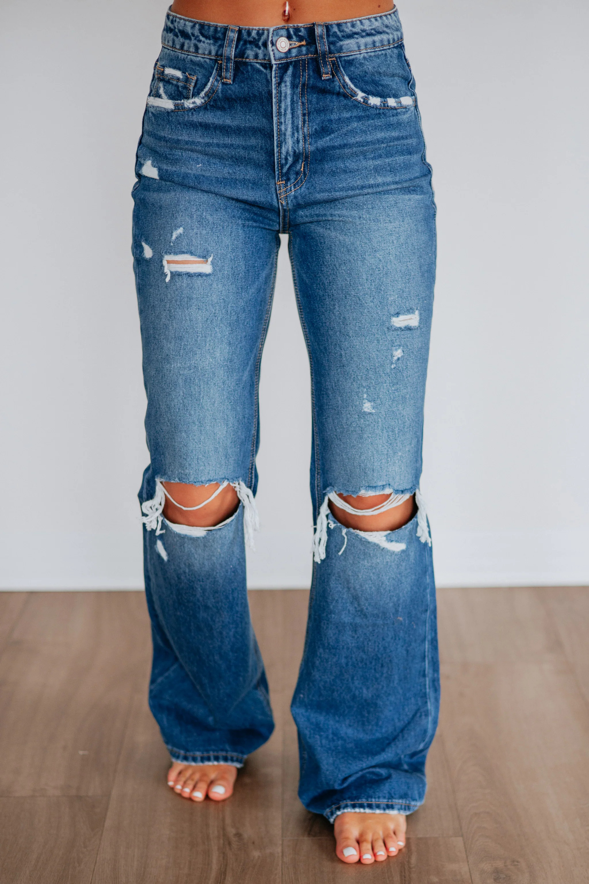 Thea Flying Monkey Jeans - Dark Wash | Wild Oak Boutique