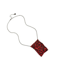 Click for more info about Betsey Johnson Leopard Neck Purse Necklace