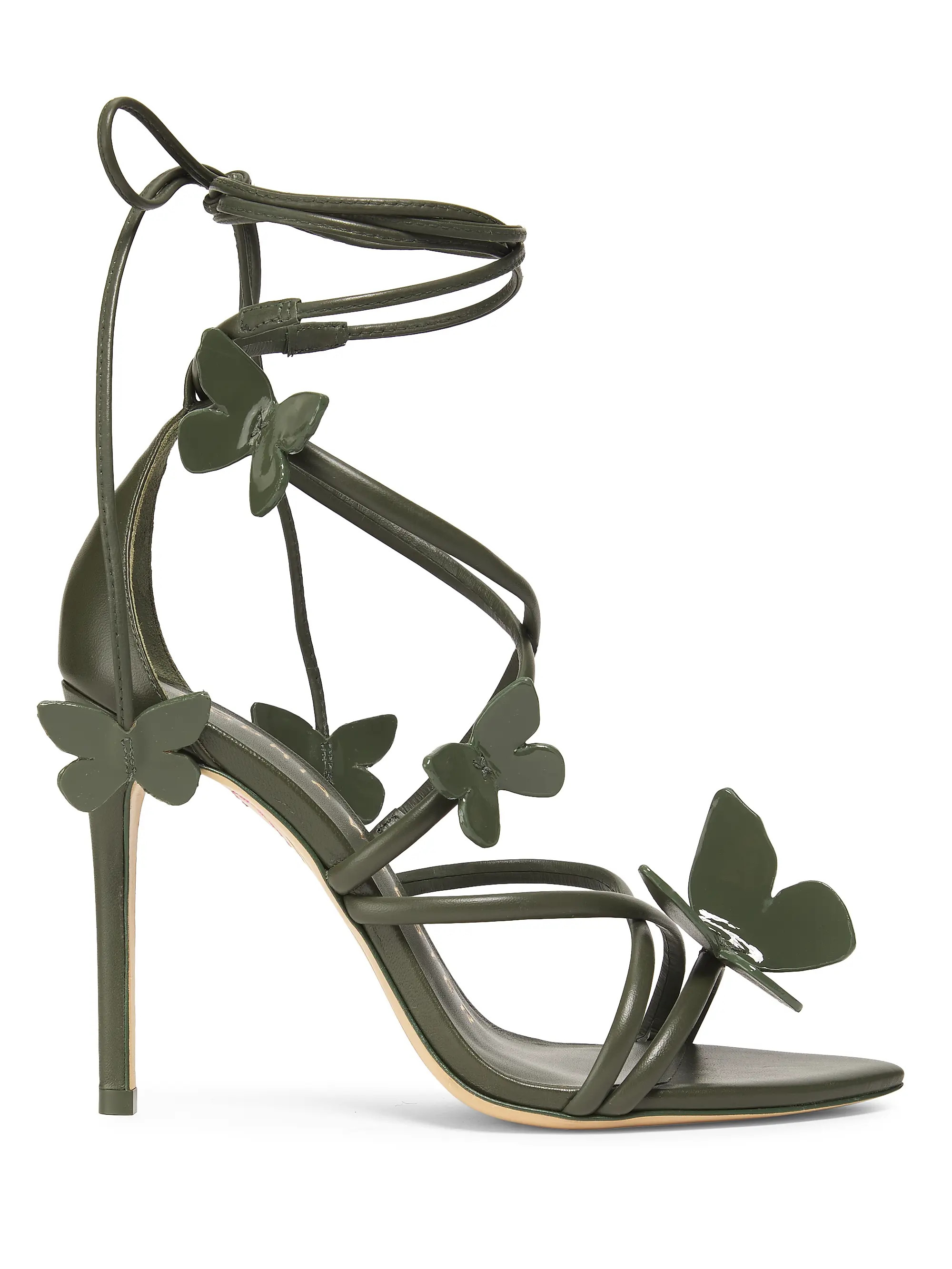 Vanessa 100MM Leather Ankle-Wrap Sandals | Saks Fifth Avenue