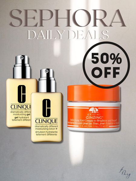 Sephora daily deals, 50% off select Clinique and origins products 

#LTKsalealert #LTKfindsunder50 #LTKbeauty