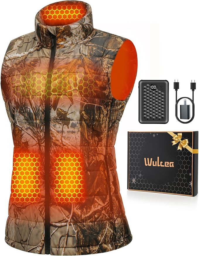 Wulcea Graphene Heated Vest For Women 7.4V Fast Charge Large Capacity Battery | Amazon (US)