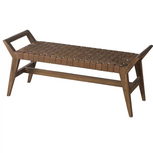 Amily Leather Bench | Wayfair North America