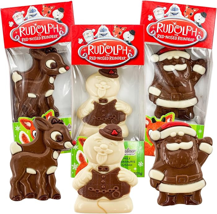 Sweetzo Rudolph The Red Nosed Reindeer Christmas Party Pals, Individually Wrapped Favorite Charac... | Amazon (US)