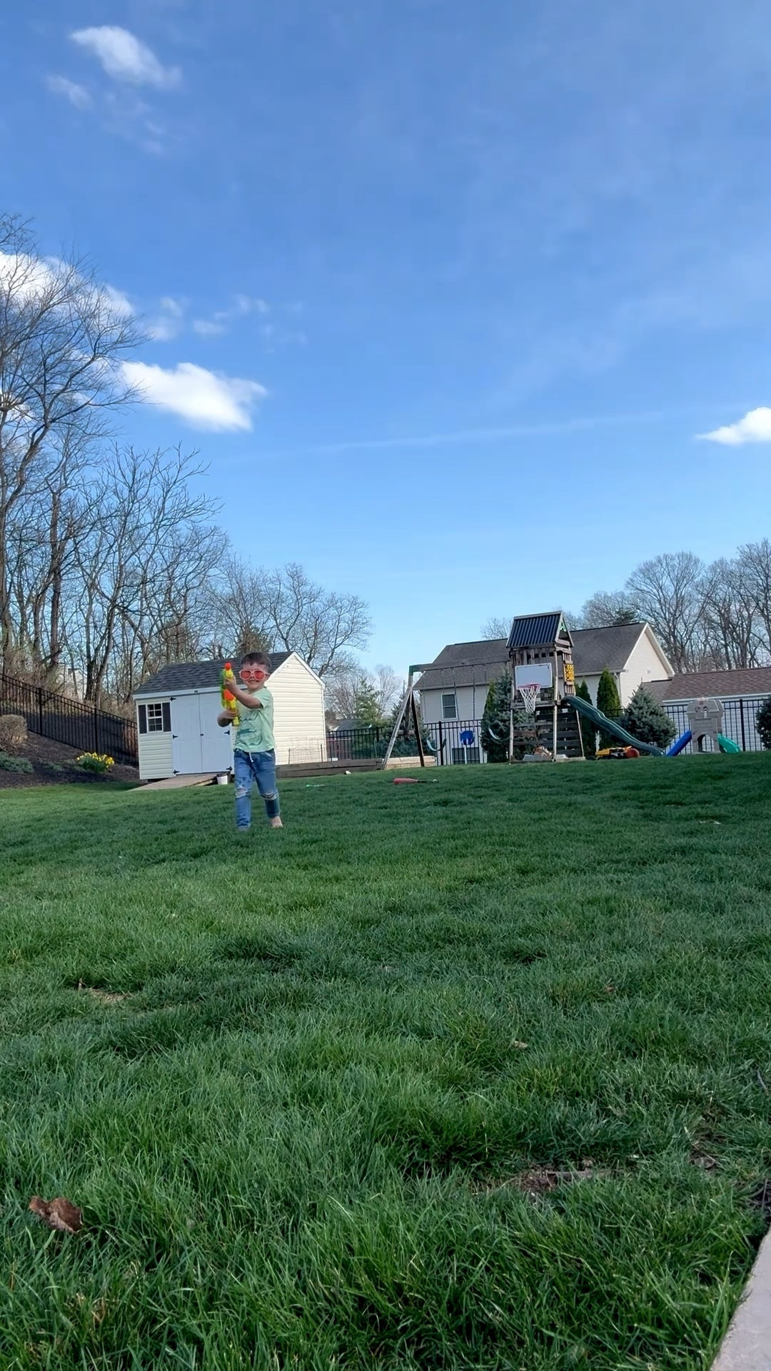 Easter break fun = spontaneous backyard water gun 🔫 fights with the kids 🎉👏🏽 💦 😂

#LTKHome #LTKKids #LTKActive