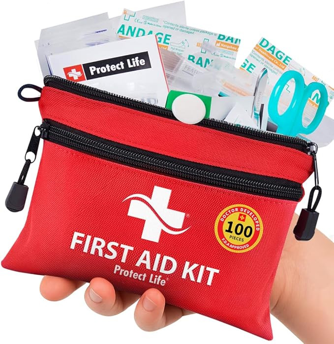 Protect Life Survival First Aid Kit for Home/Business, Camping Survival Kits | Mini Travel First ... | Amazon (US)