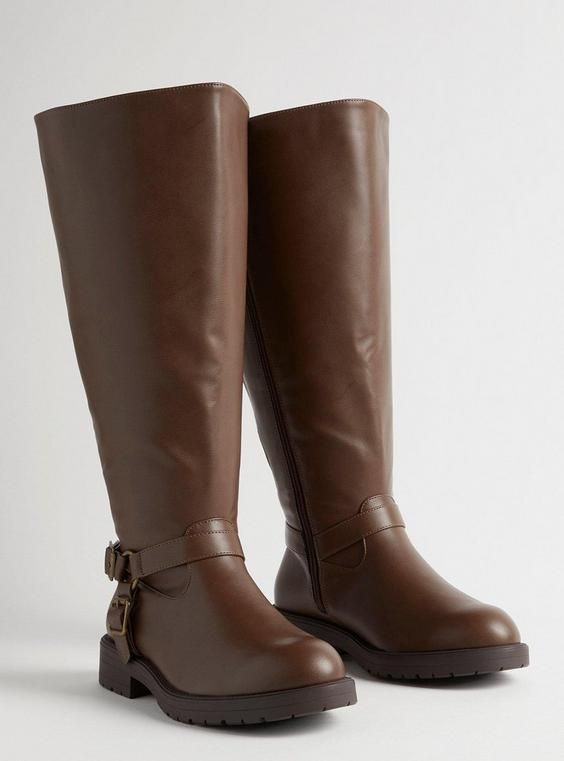 Moto Flat Knee Boot (WW) | Torrid (US & Canada)