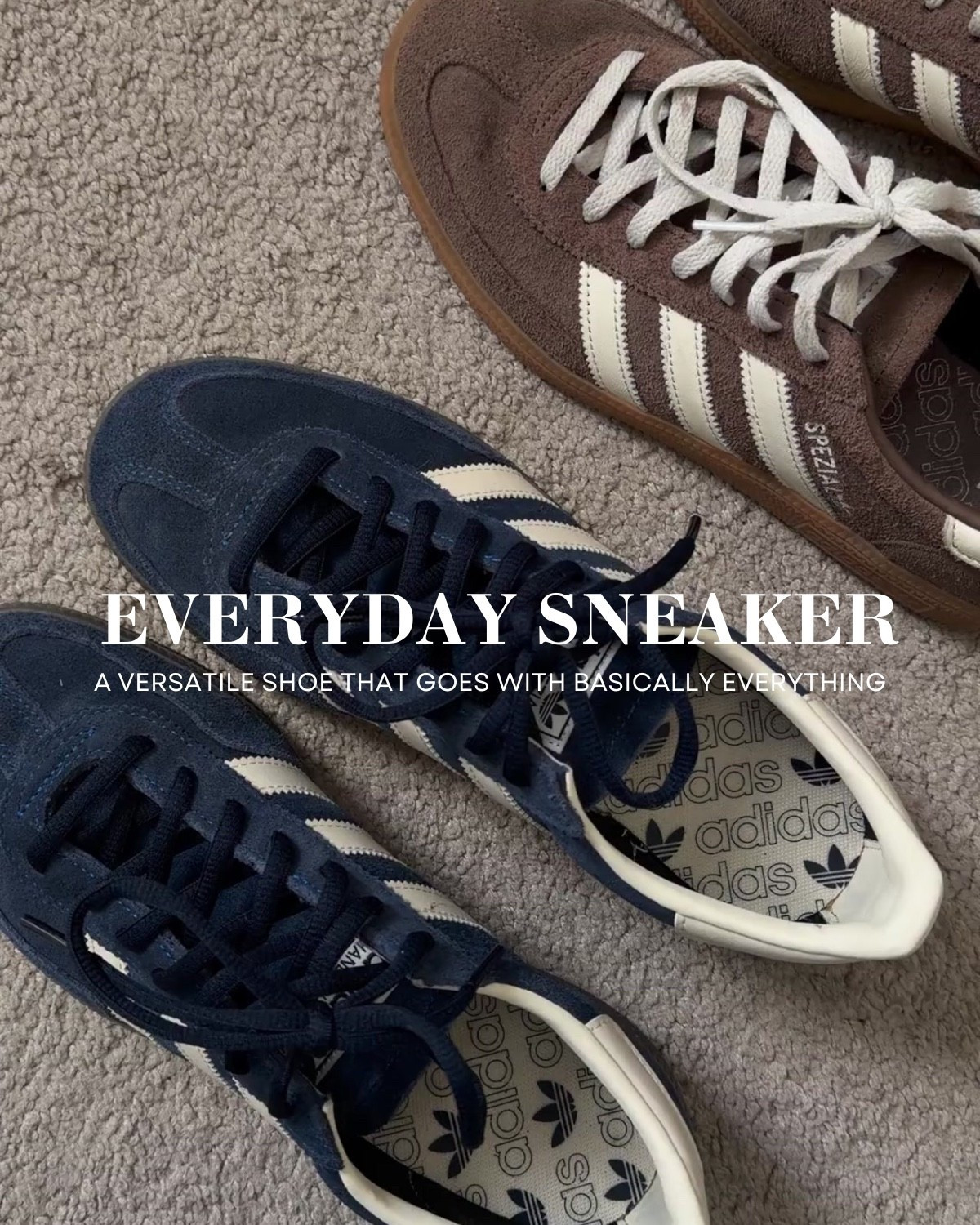 the everyday sneaker -- adidas handball spezial 

has minimal arch support, comfy to wear all-day, comes in tons of colors, goes with everything! 

 #LTKootd