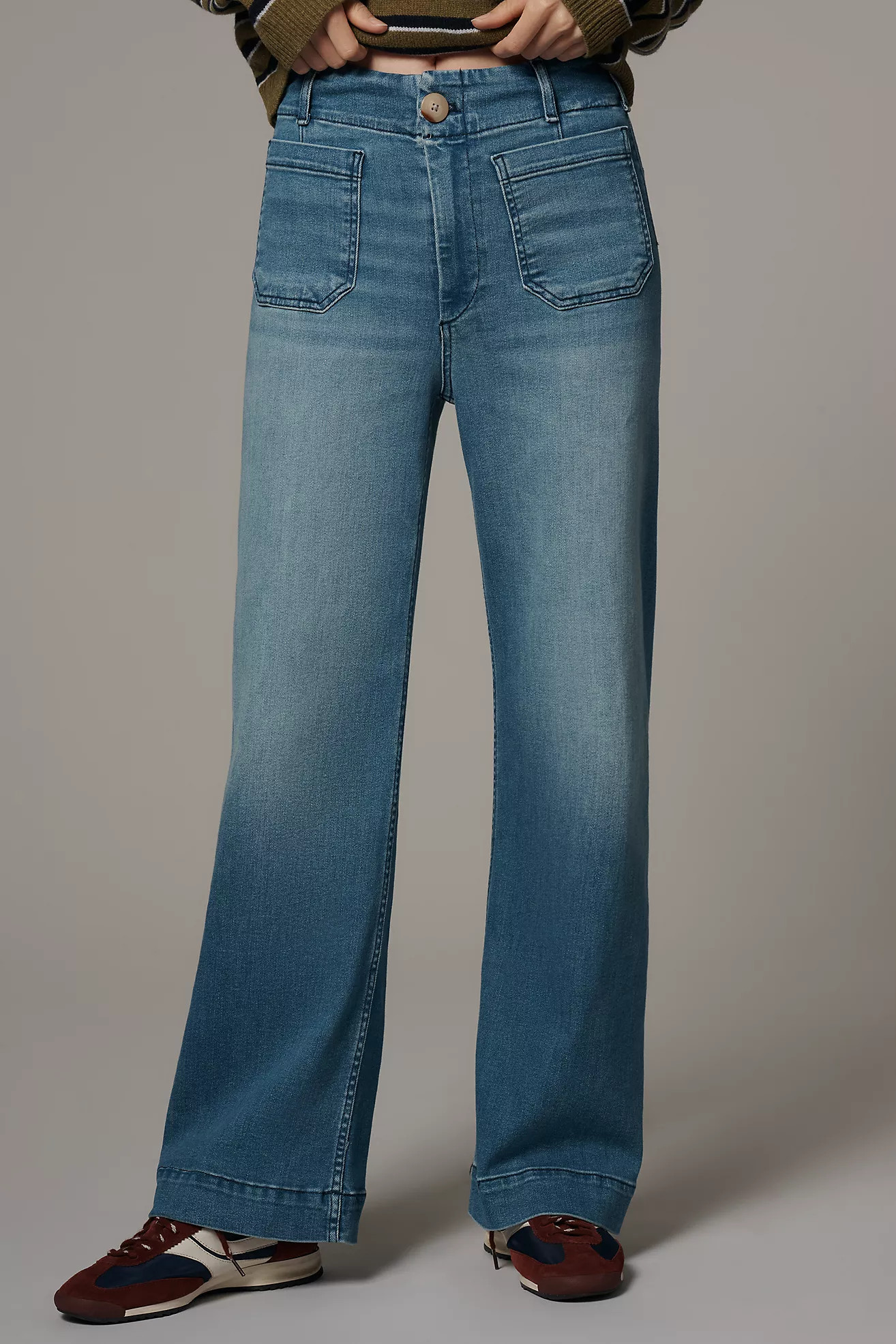 The Colette Full-Length Wide-Leg Jeans by Maeve | Anthropologie (US)