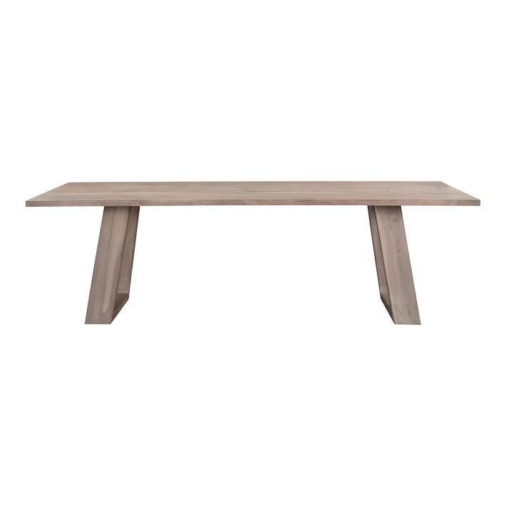 Angled Cross Legs Rectangle Dining Table (98") | West Elm (US)