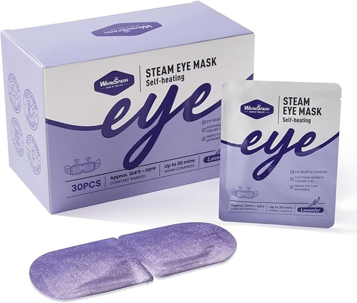 Self Heating Eye Mask Warm Compress for Dry Eyes, Disposable Heated Eye Mask for Fast Relief, Sle... | Amazon (US)