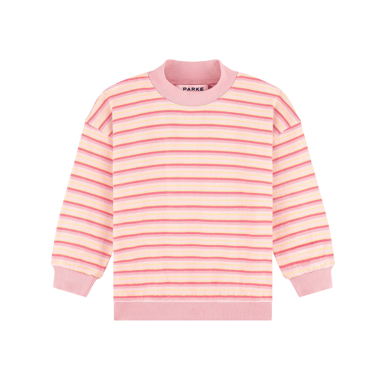 Kids Stripe Mockneck Pullover - It's A Girl Stripe | Parke