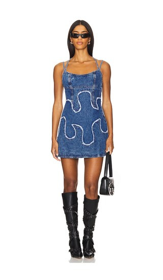X Andersson Bell Mini Dress in Indigo | Revolve Clothing (Global)