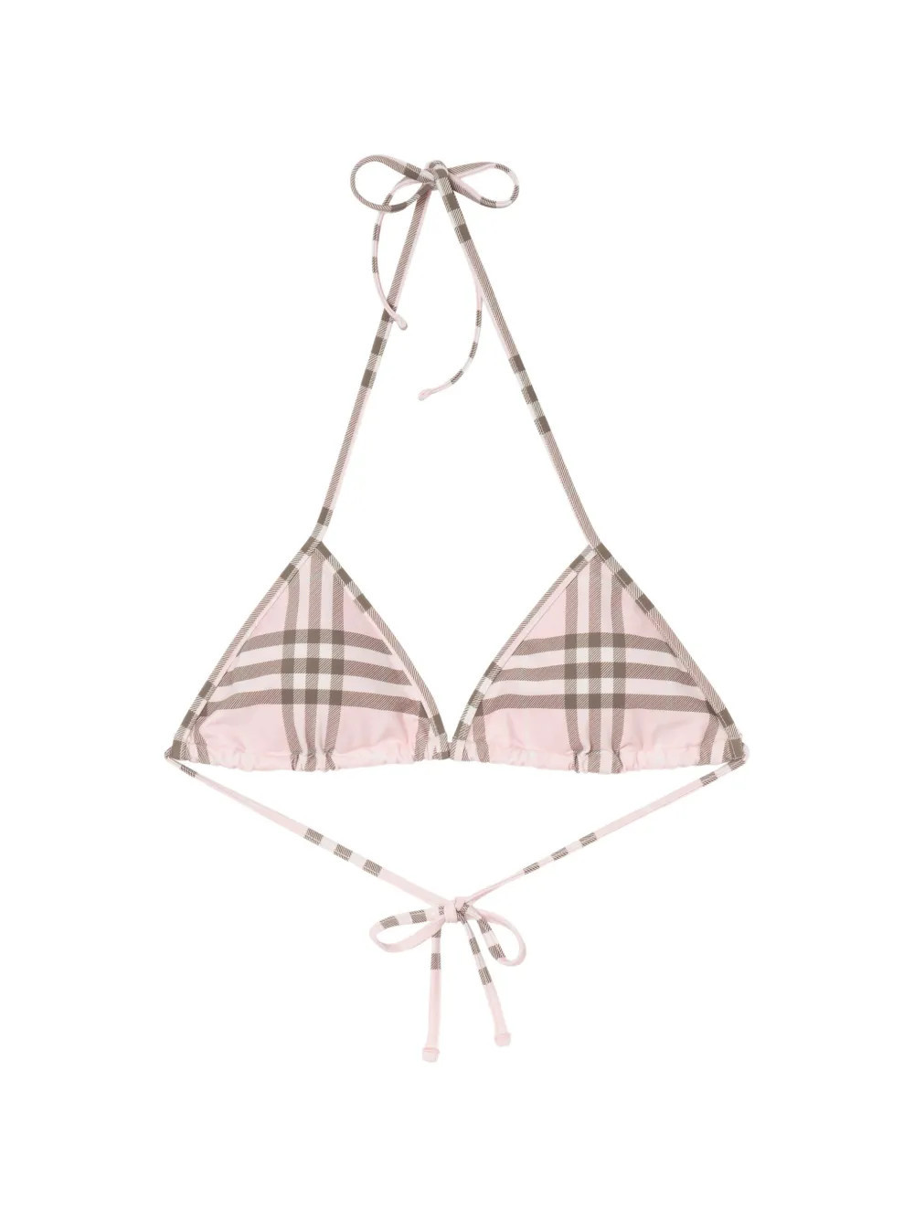 Burberry Check bikini Top - Pink | Farfetch Global