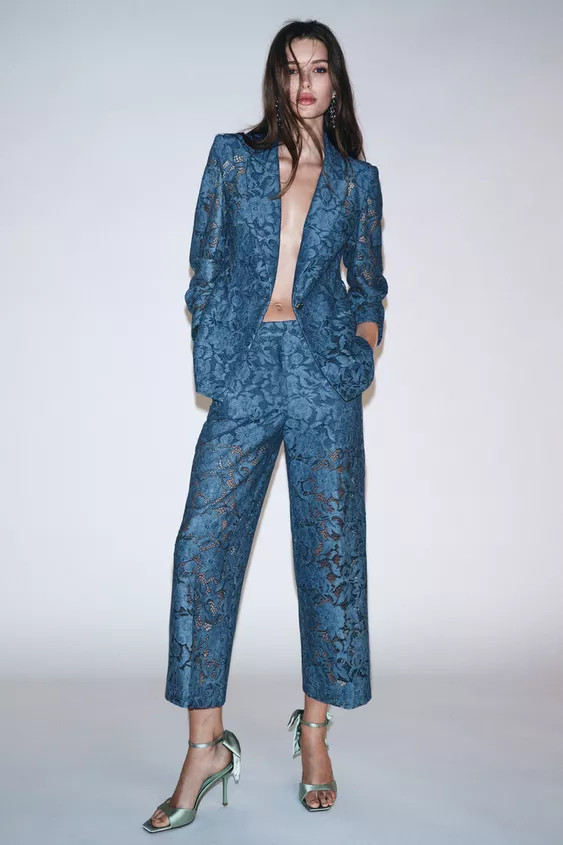CROPPED LACE PANTS | Zara US